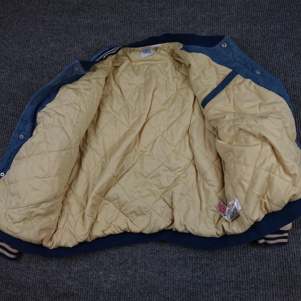 Vintage Disney Winnie The Pooh Varsity Jacket Mens XL Blue 100 Acre Hunny - Picture 5 of 12